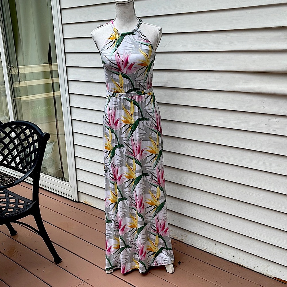 Tommy Bahama Halter Tropical Print Dress